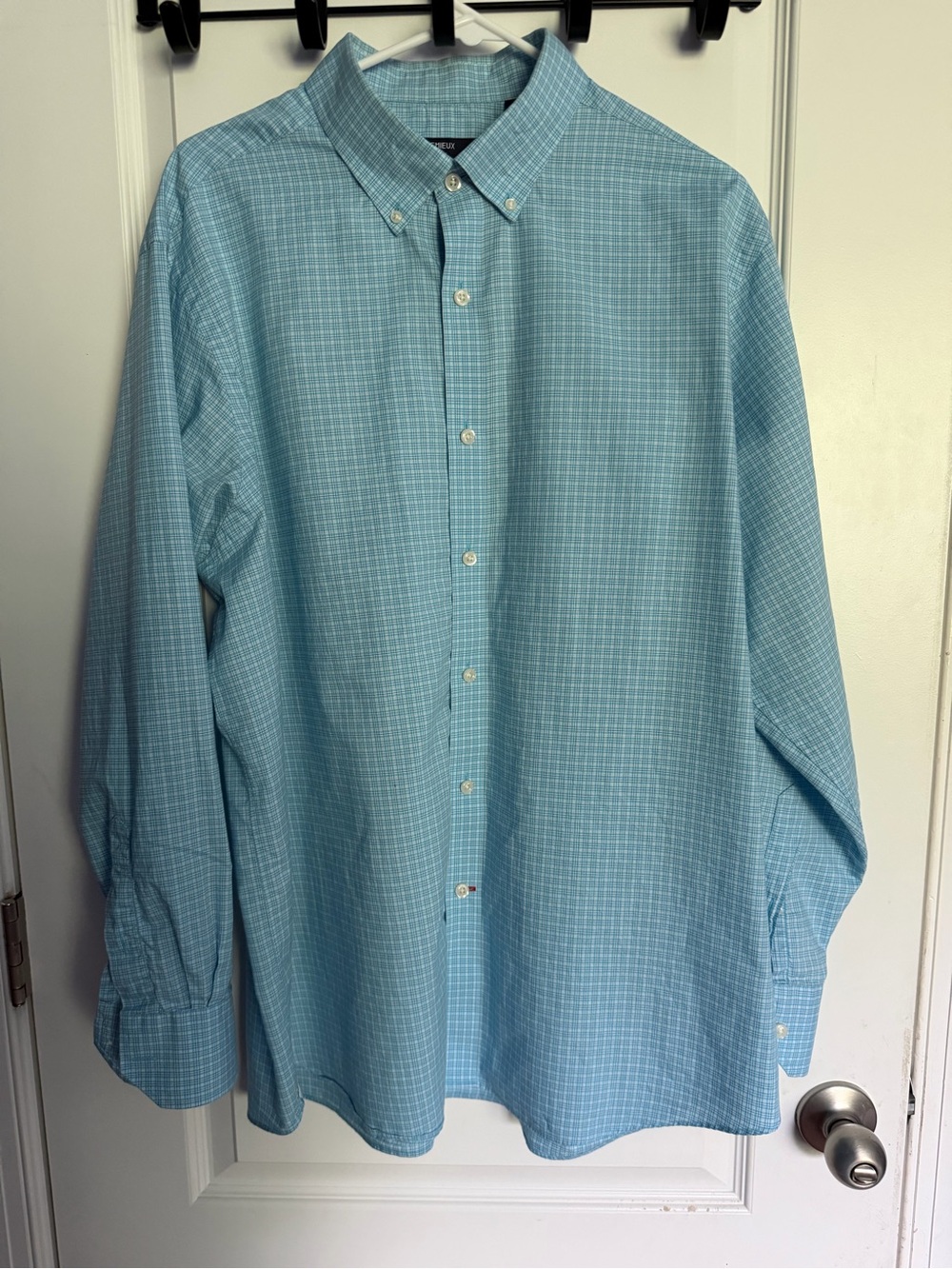 Cremieux Classics Men's Blue Plaid Button-Down Shirt Size XL